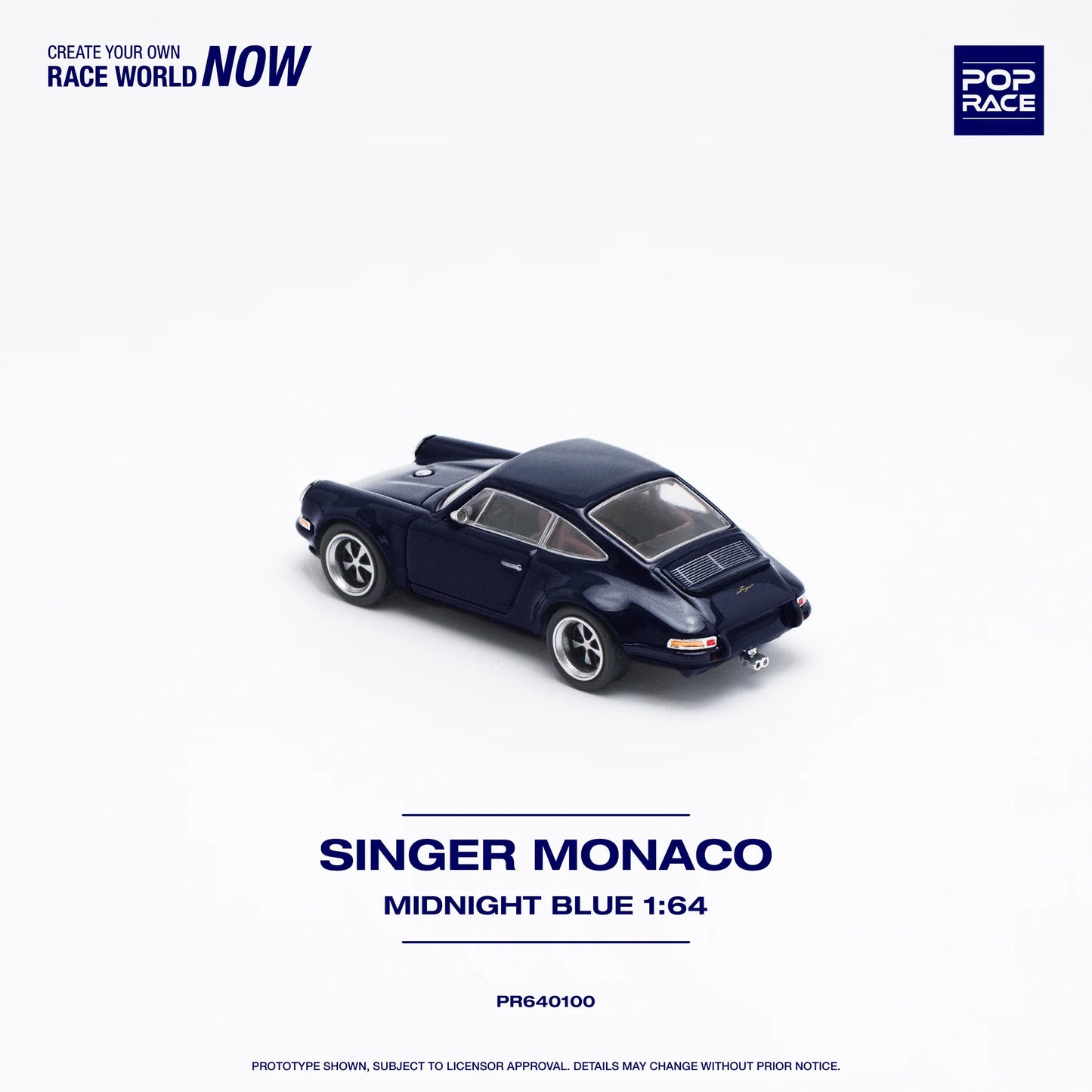 Pop Race 1:64 Singer Porsche Monaco Midnight Blue PR640100
