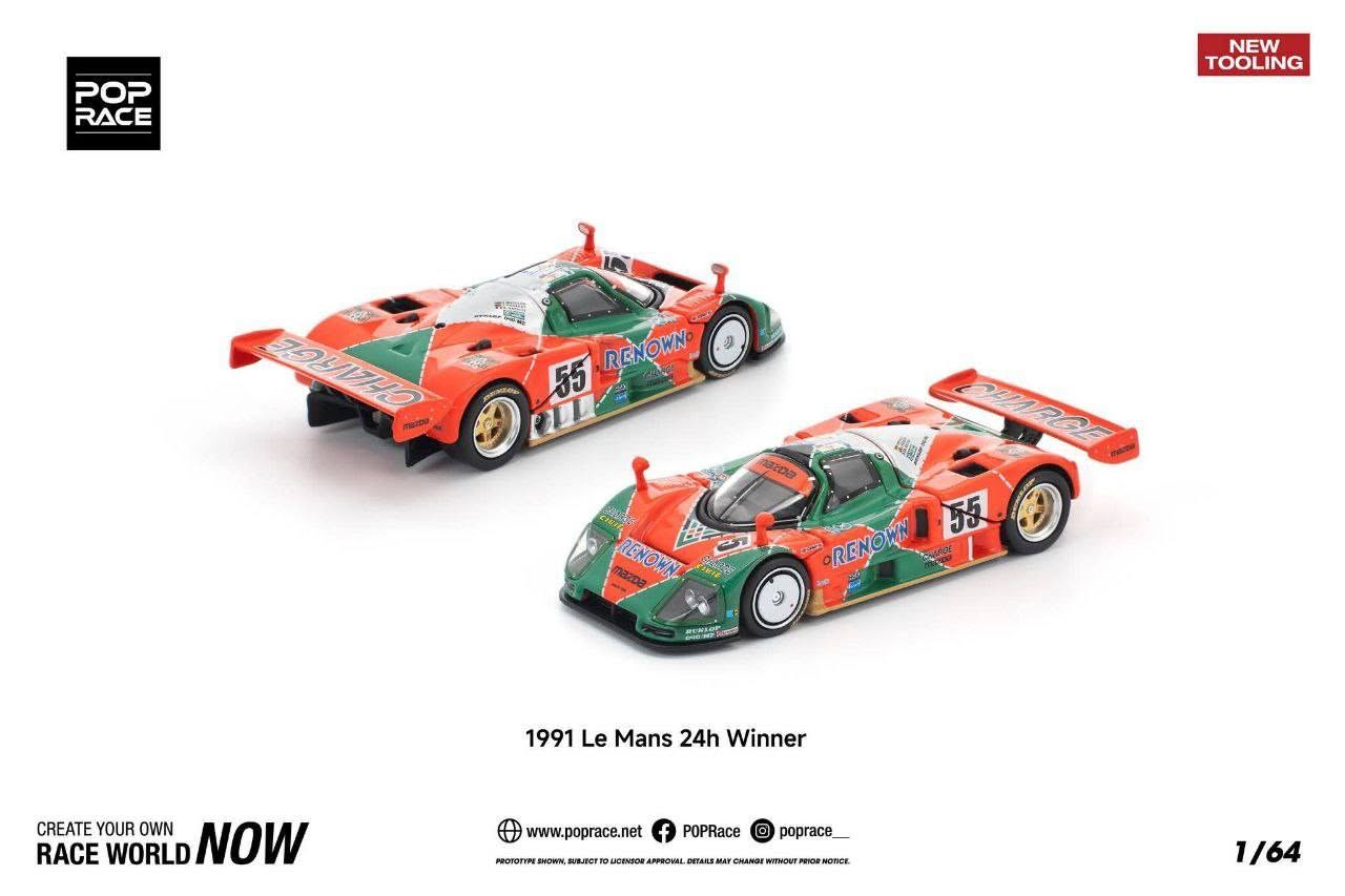 Pop Race 1:64 1991 Mazda 787B Le Mans 24h Winner #0301