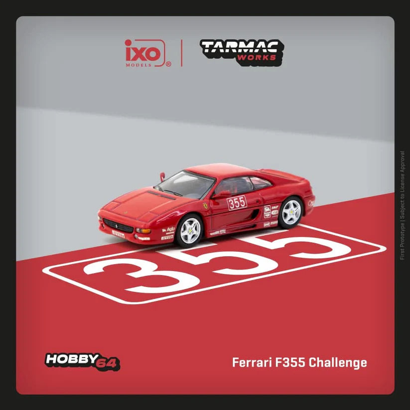 Tarmac Works 1:64 Ferrari F355 Challenge Presentation, red