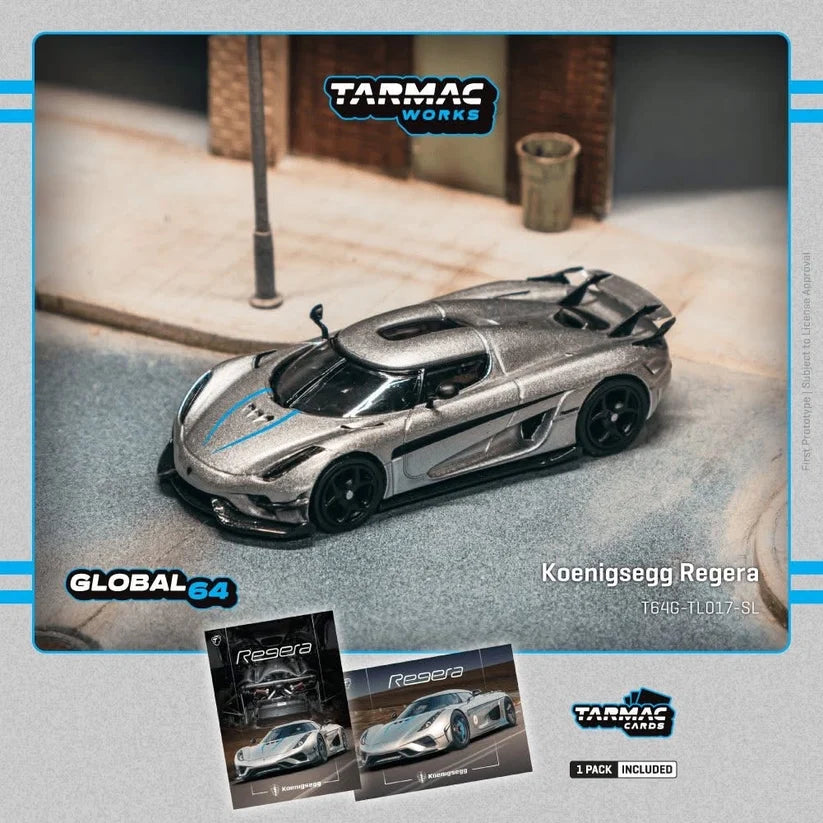 Tarmac Works 1:64 Koenigsegg Regera Silver Metallic