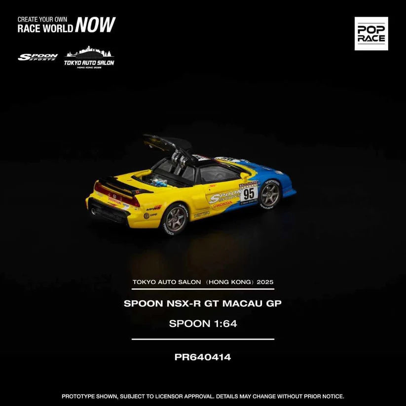 Pop Race 1:64 Spoon NSX-R GT Macau GP *Spoon* Tokyo Auto Salon #0414