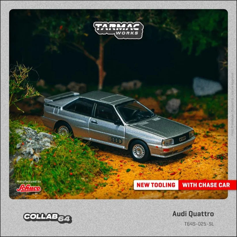 Tarmac Works 1:64 Audi Quattro Silver