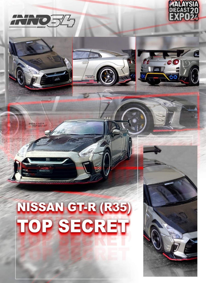 Inno64 Nissan Skyline GT-R R35 Top Secret Malaysia Diecast Expo 2024 Tokyo Auto