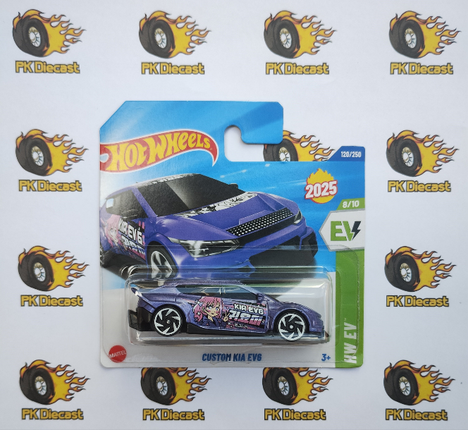 Hot Wheels 2025 Custom Kia EV6 Short Card