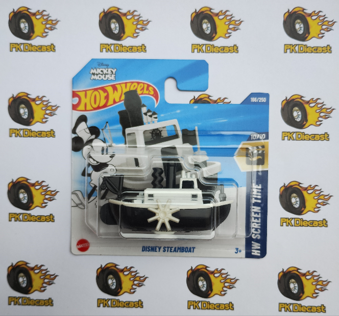 Hot Wheels 2025 Disney Steamboat - HW Screen Time - 166/250 Short Card