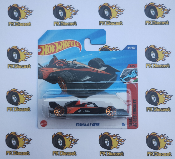 Hot Wheels 2025 Formula E GEN3 Track Aces Short Card