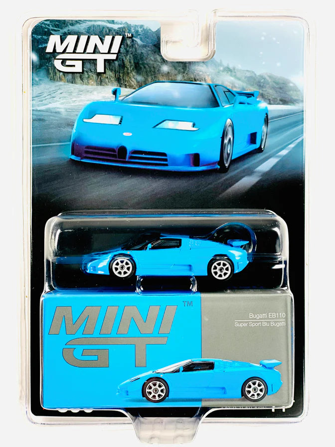Mini GT Bugatti EB110 Super Sport Blu Bugatti 1:64 MGT00890-BL