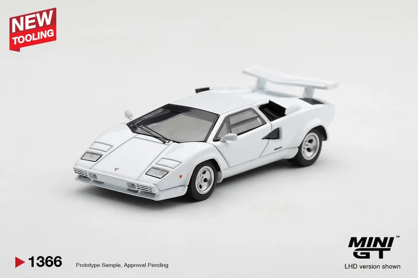 Mini GT 1:64 Lamborghini Countach LP500S White #1366