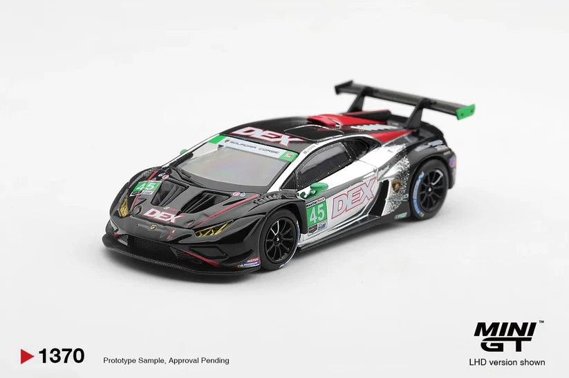 Mini GT 1:64 Lamborghini Huracan GT3 EVO2 NO.45 Dex Wayne Taylor Racing Grand Prix #1370