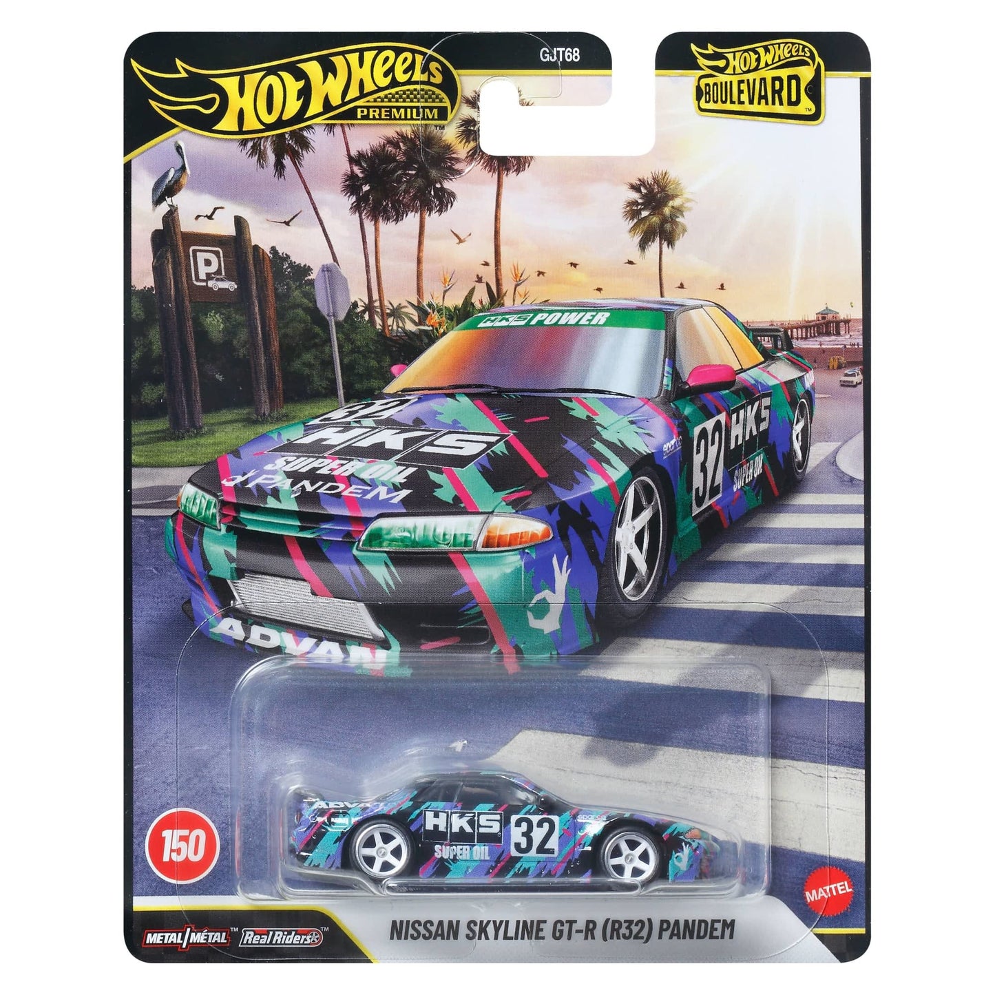 Hot Wheels 1:64 2026 Premium Boulevard Nissan Skyline GT-R (R32) Pandem HKS #150