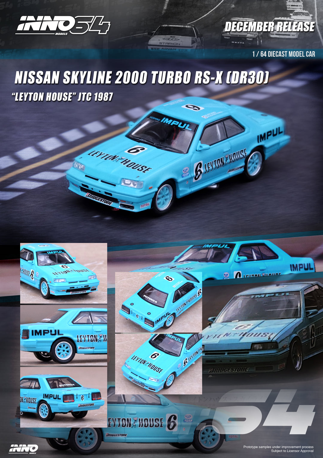 Inno64 1987 Nissan Skyline Turbo 2000 RS-X HR31 #6 Leyton House