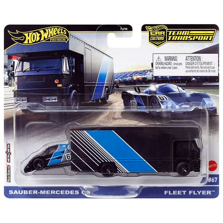 Hot Wheels 1:64 Sauber Mercedes C9 Fleet Flyer Team Transport #67