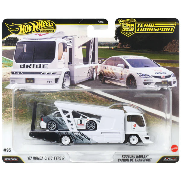 Hot Wheels 1:64 Team Transport Honda Civic Type-R FD2 + Kousoku hauler