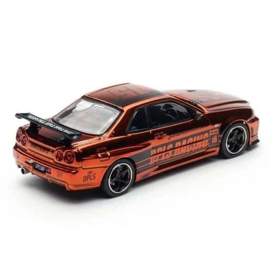 Inno64 Nissan Skyline R34 DPLS *10TH ANNIVERSARY* Chrome Orange