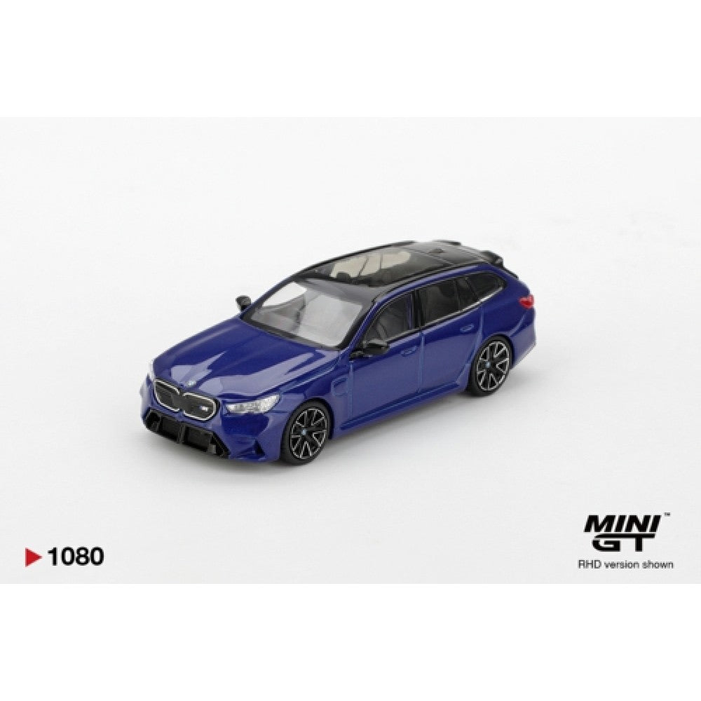 Mini GT 1:64 BMW M5 Touring (G99) Marina Bay Blue Metallic RHD #1080