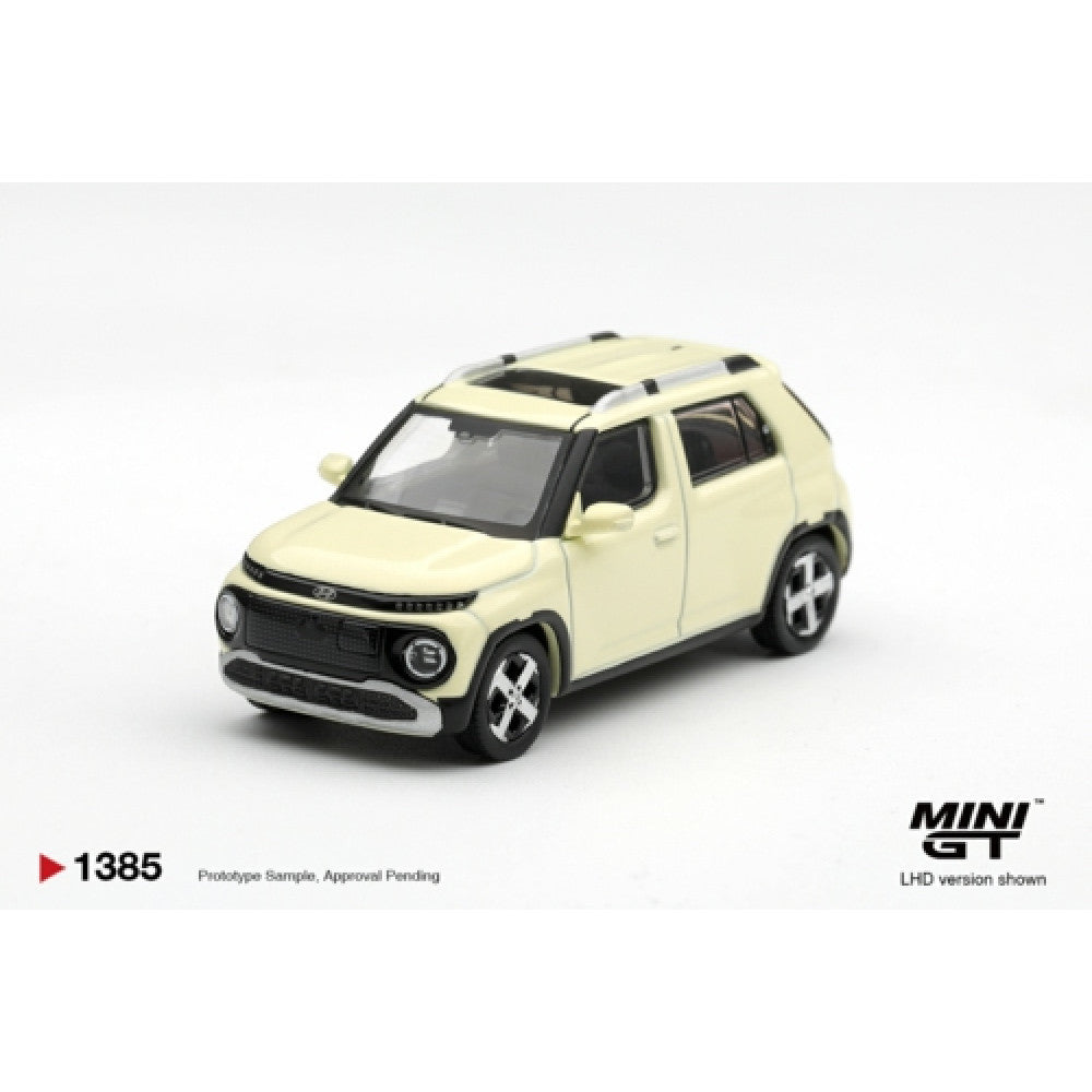 Mini GT 1:64 Hyundai Casper Butter Cream Yellow Pearl (LHD) KOREA EXCLUSIVE #1385