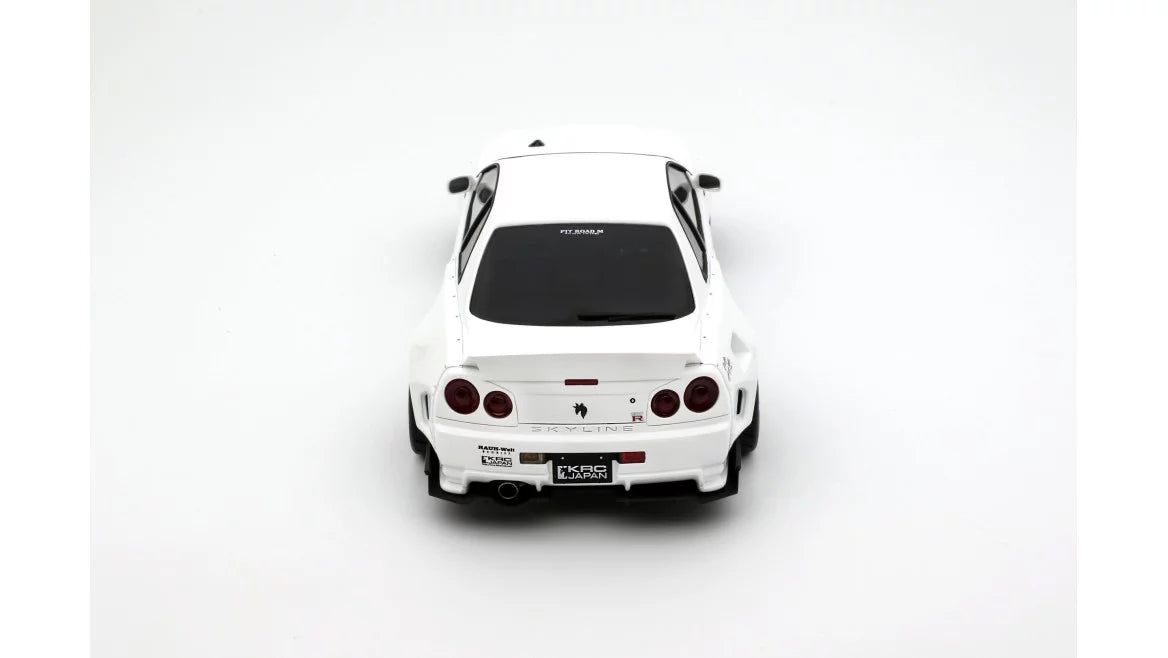 Ottomobile 1:18 Nissan Skyline GT-R R34 KRC Body Kit Pearl White QX1 2019 OT1135