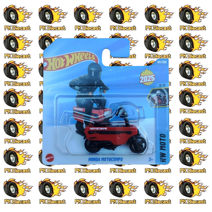 Hot Wheels 1:64 Mainline Honda Motocompo 181/250 HW Moto Short Card