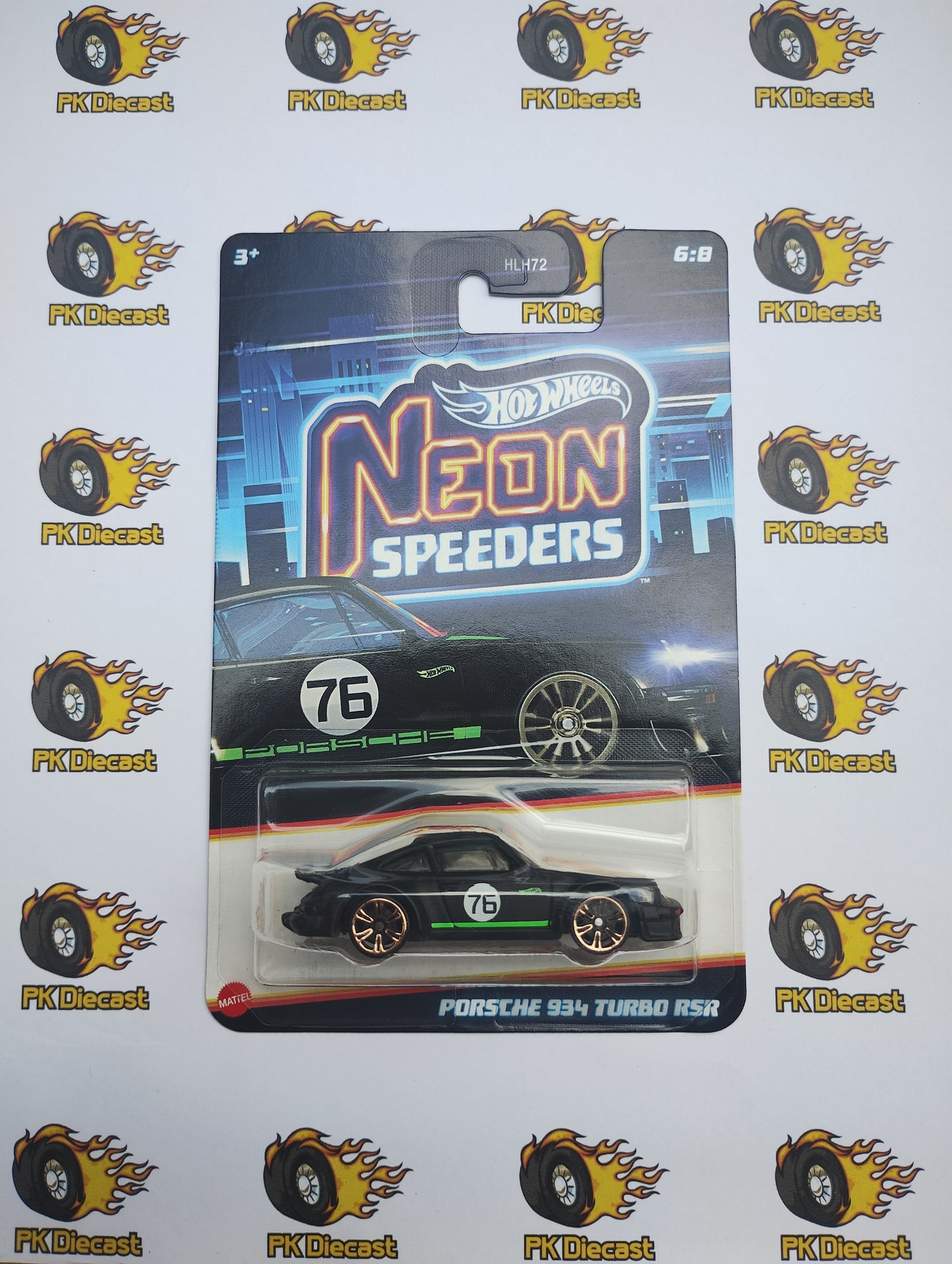 Hot Wheels 2025 Neon Speeders Porsche 934 Turbo RSR