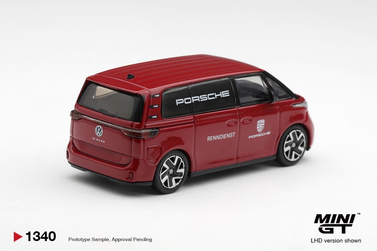 Mini GT 1:64 Volkswagen ID.Buzz Porsche Renndienst (LHD) #1340