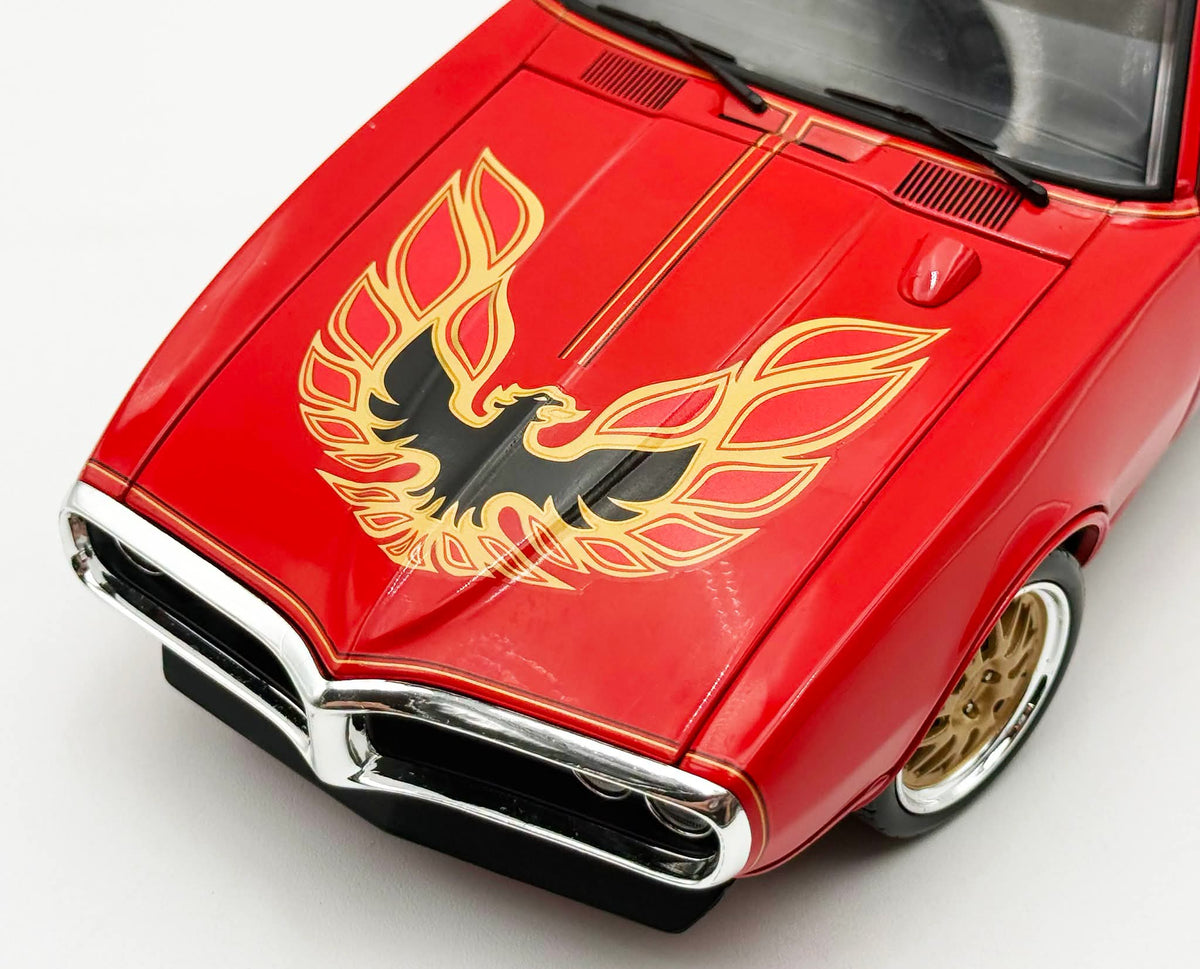 Acme Diecast 1:18 1967 Pontiac Firebird Street Fighter *Fire Chicken* Red