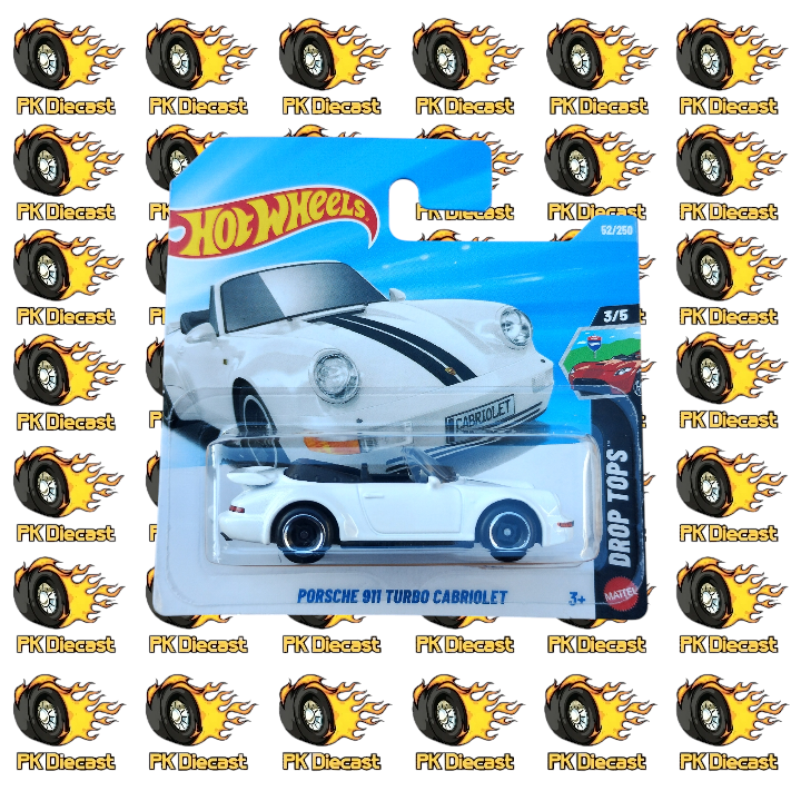 Hot Wheels 1:64 2026 Porsche 911 Turbo Cabriolet - Drop Tops - 62/250 Short Card