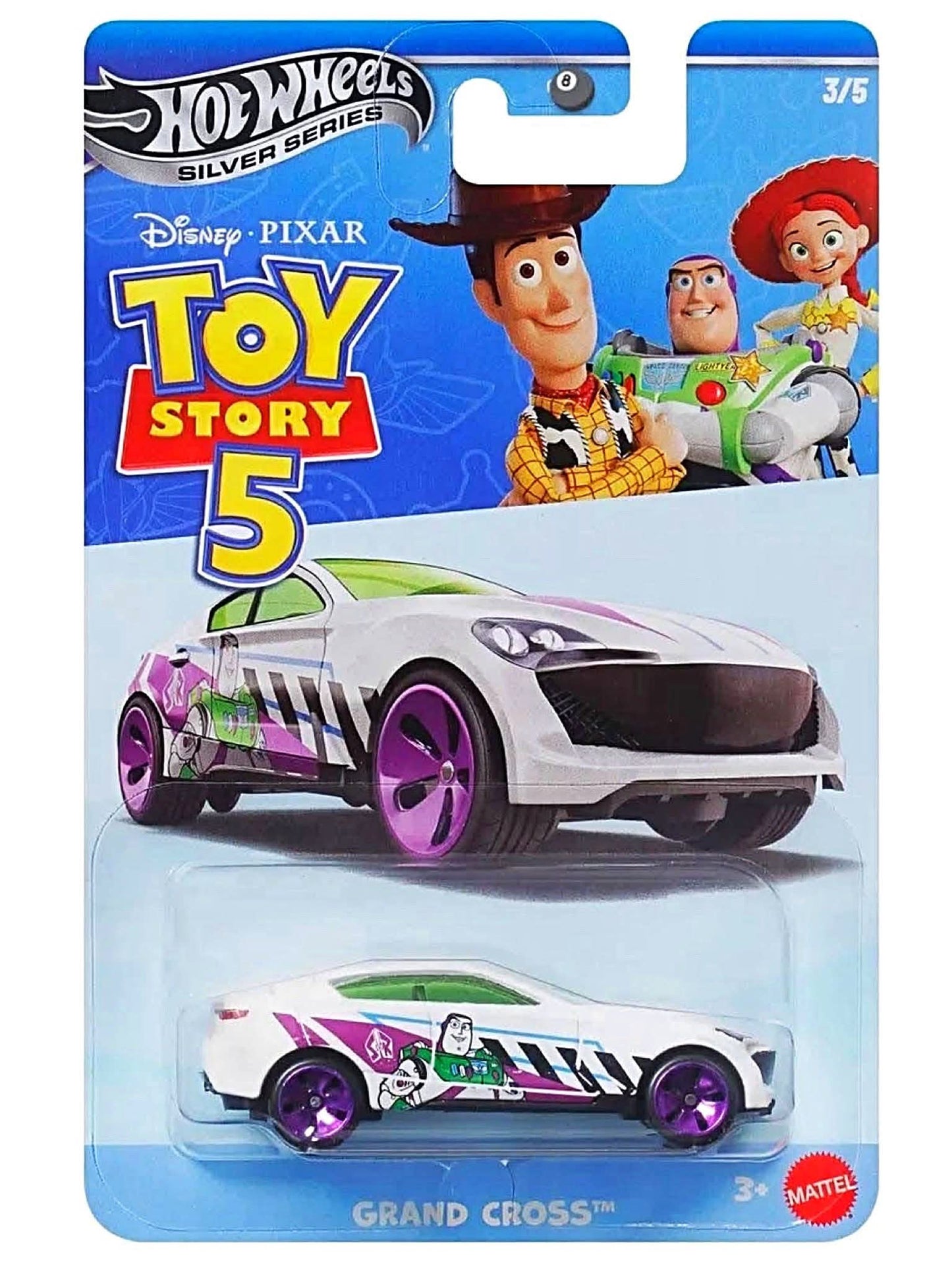 Hot Wheels 1:64 Toy Story 5 Grand Cross Silver Series 3/5