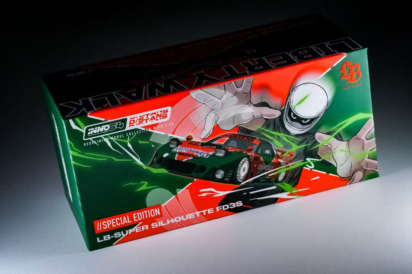 Inno64 INNO x DSTANDS LB-SUPER Silhouette FD3S Red/Green