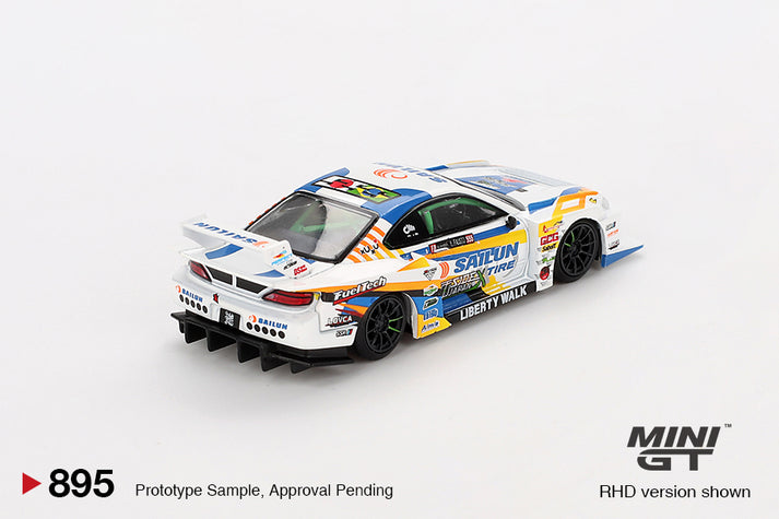 Mini GT Nissan LB-Super Silhouette S15 Silvia No.555 Formula Drift 2023 1:64