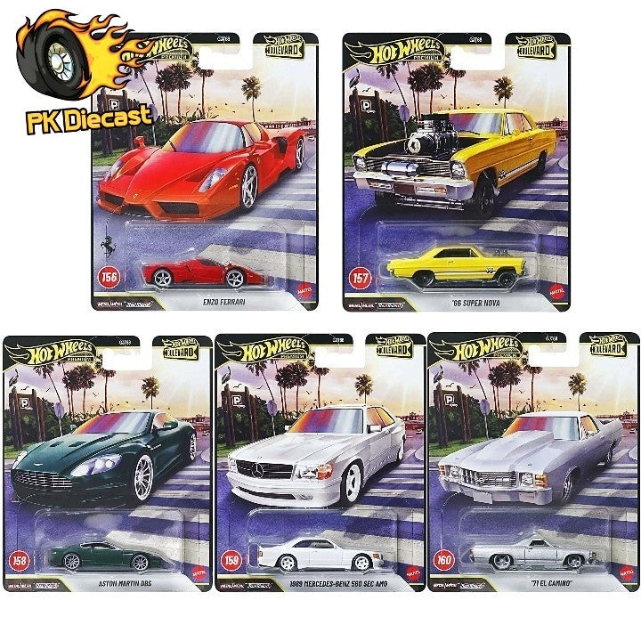 Hot Wheels 2026 1:64 Premium Boulevard #156-160 Full Set of 5 978J