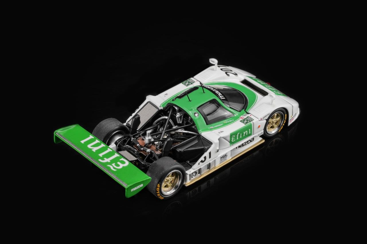 MotorHelix 1:64 Mazda Licensed Products - 787B Green-White #201 Livery (M60112)