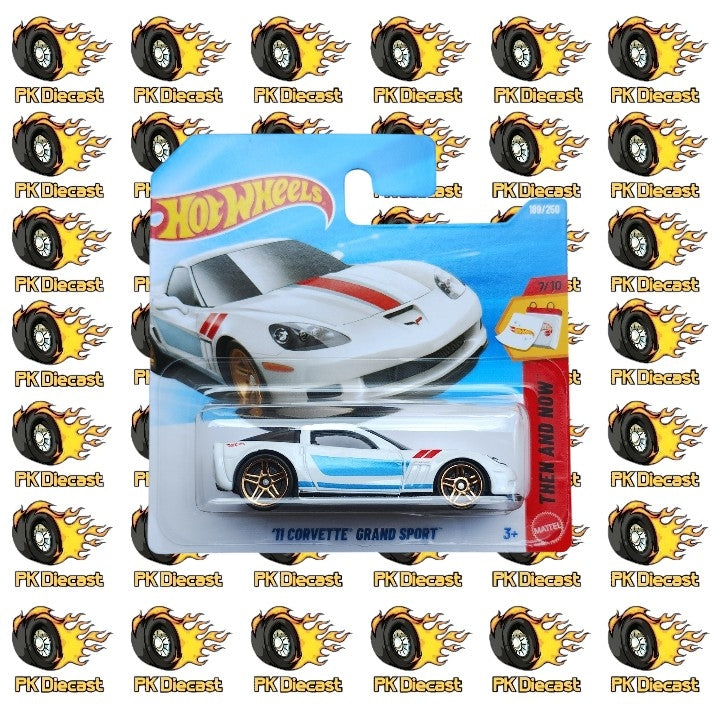 Hot Wheels 1:64 '11 Corvette Grand Sport Then and Now 188/250 Short Card