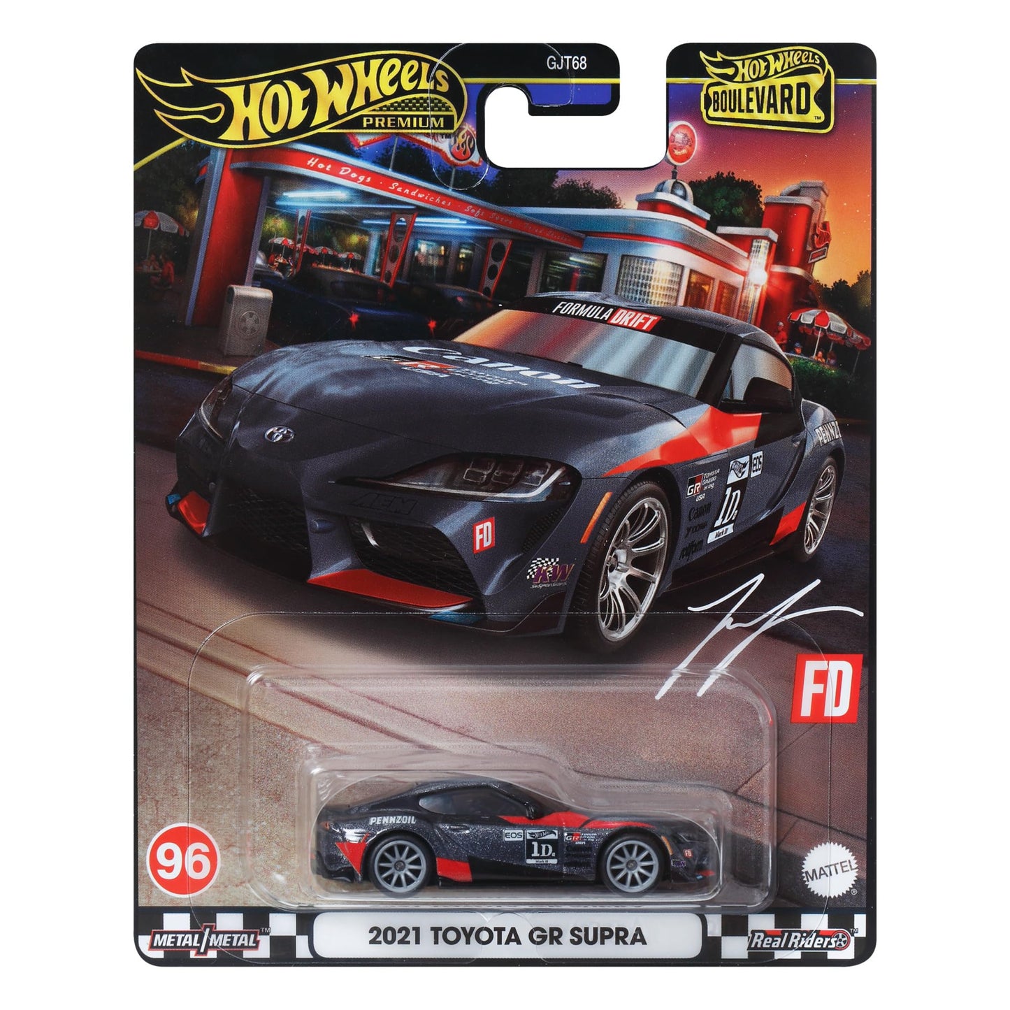 Hot Wheels 1:64 Boulevard 2021 Toyota GR Supra Premium #96