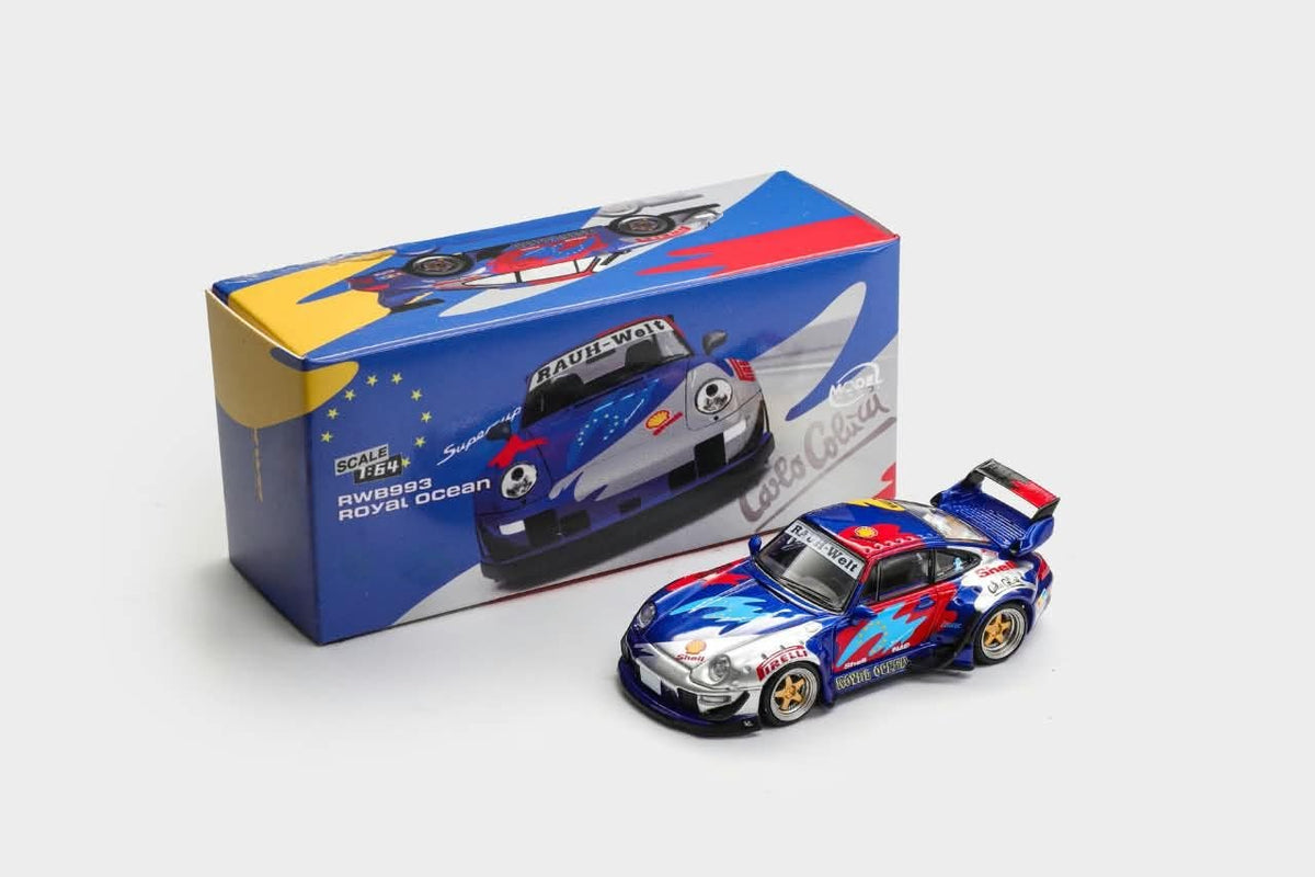 ModelModel 1:64 RWB 993 GT Wing Royal Ocean Livery (MM64-RWB993-016) *Blister Packaging*