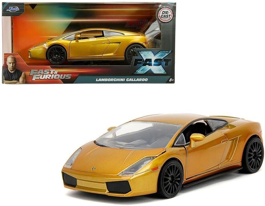 Jada Toys 1:24 Fast & Furious Roman's Lamborghini Gallardo Gold
