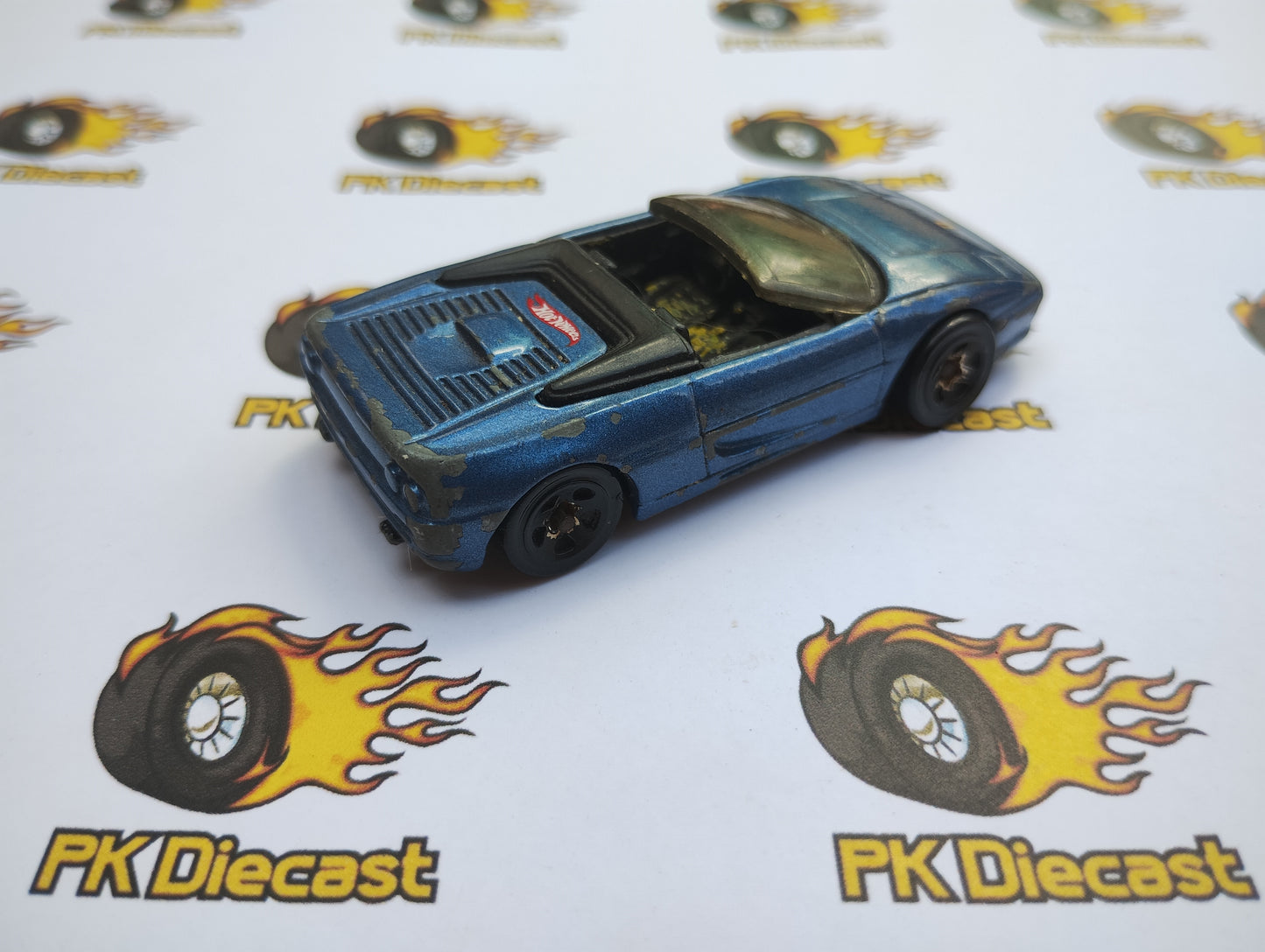 Hot Wheels 2002 Ferrari F355 Spider Blue Loose