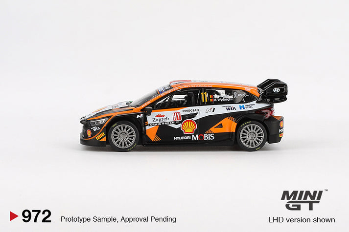 Mini GT 1:64 Hyundai i20 N Rally1 #11 2023 Rally Croatia Power Stage Winner #972