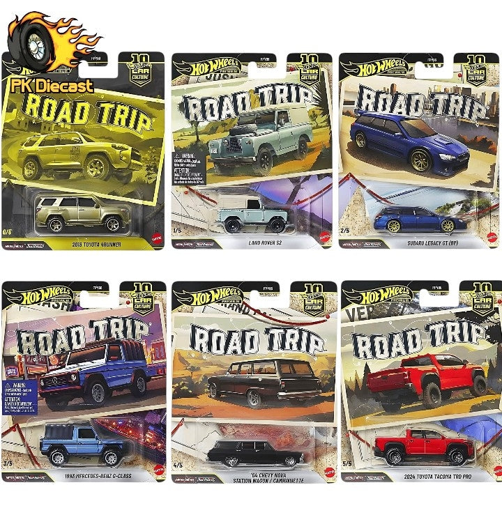 Hot Wheels 2026 1:64 Premium Road Trip Car Culture