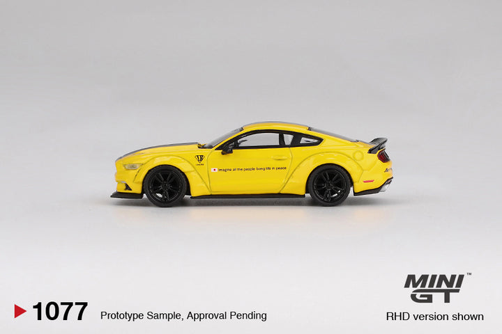 Mini GT 1:64 Ford Mustang LB-WORKS Triple Yellow (RHD) #1077
