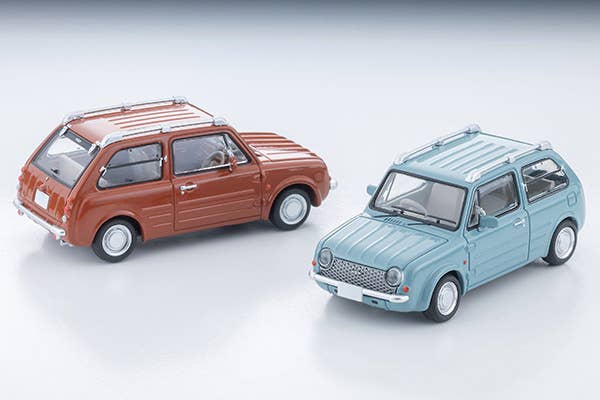 Tomica Limited Vintage 1:64 1989 Nissan PAO Terracotta