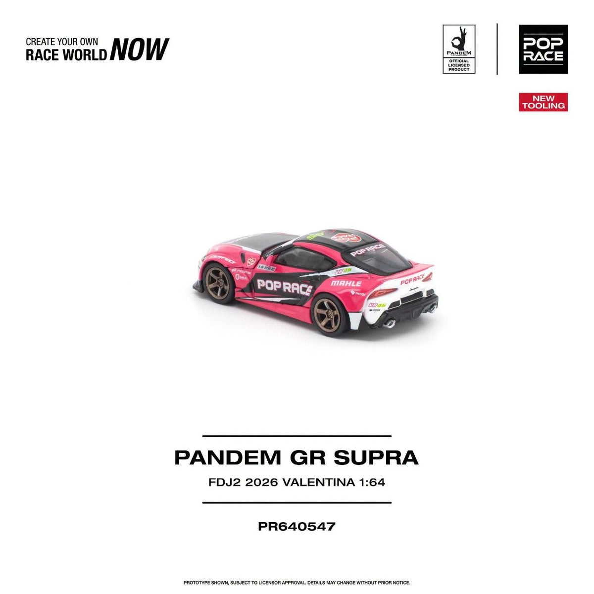 Pop Race 1:64 PANDEM GR SUPRA FDJ2 VALENTINA PIAZ * NEW TOOLING* PR640547