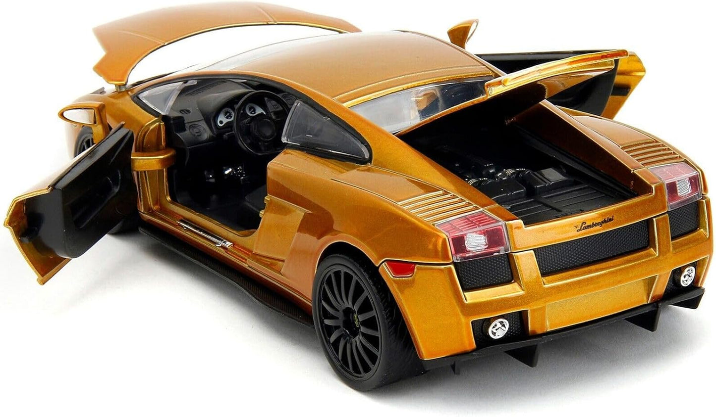 Jada Toys 1:24 Fast & Furious Roman's Lamborghini Gallardo Gold