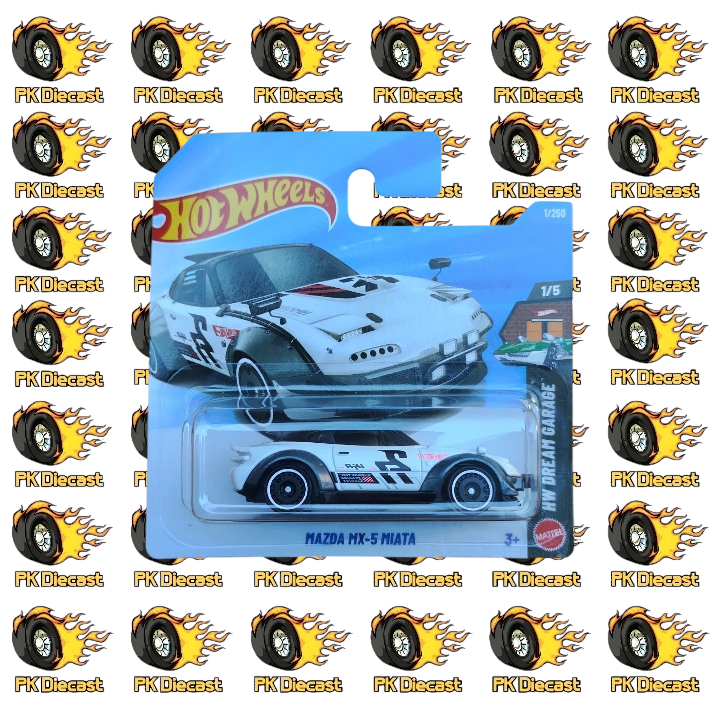 Hot Wheels 1:64 Mainline Mazda MX-5 Miata 1/250 HW Dream Garage Short Card