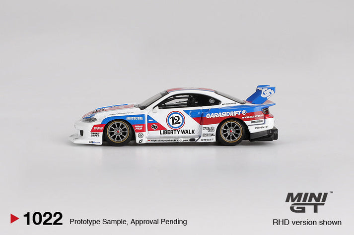 Mini GT 1:64 Nissan LB-Super Silhouette S15 SILVIA GARASIDRIFT x LBWK 2025 (RHD) #1022