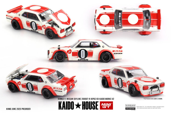 Kaido House x Mini GT 1:64 Nissan Skyline 2000GT-R (KPGC10) Kaido Works V2 MGTKHMG211