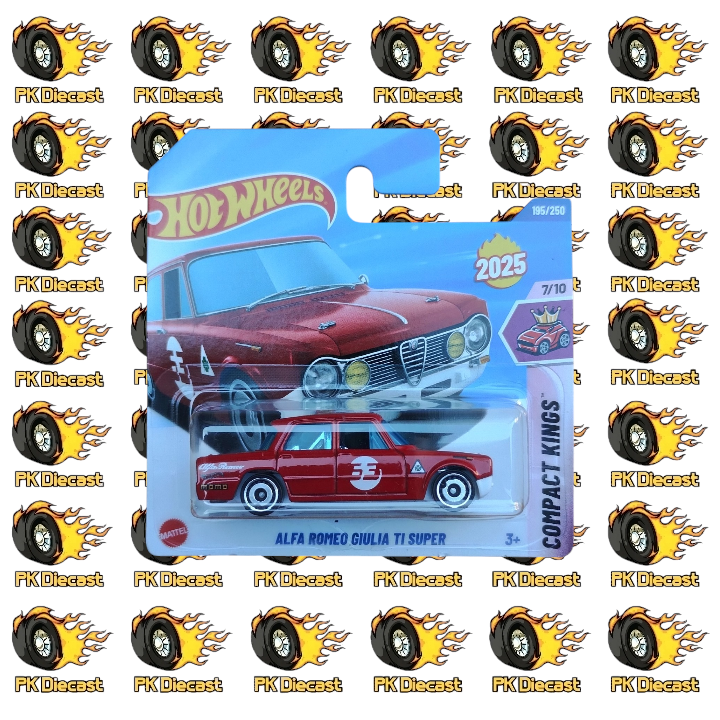 Hot Wheels 1:64 Mainline Alfa Romeo Guila TI Super 195/250 Compact Kings Short Card