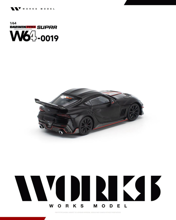 Works Model 1:64 Darwin Pro Supra Black #0019