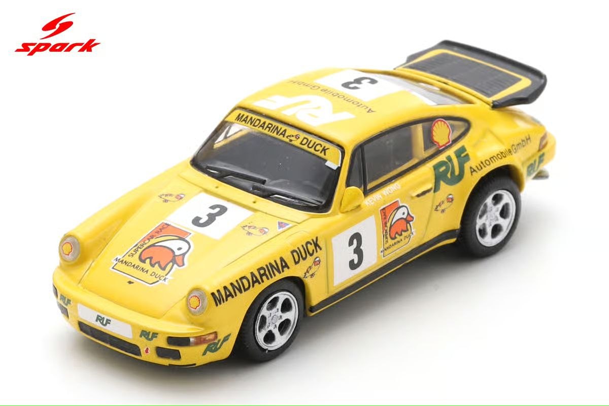 Spark Models 1:64 RUF CTR "Yellowbird" No.3 Macau Supercar Race 1995 Kevin Wong
