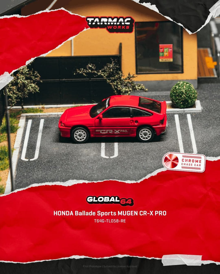 Tarmac Works 1:64 HONDA Ballade Sports MUGEN CR-X PRO Red