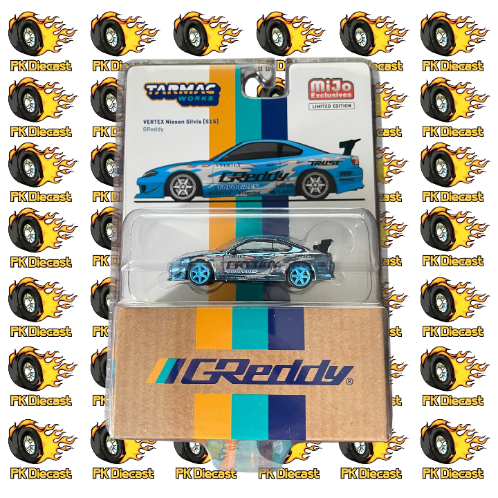 Tarmac Works 1:64 Nissan Silvia (S15) Vertex GReddy Special Edition CHASE